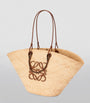 LOEWE Beige x Paula’s Ibiza Large Woven Anagram Basket Bag