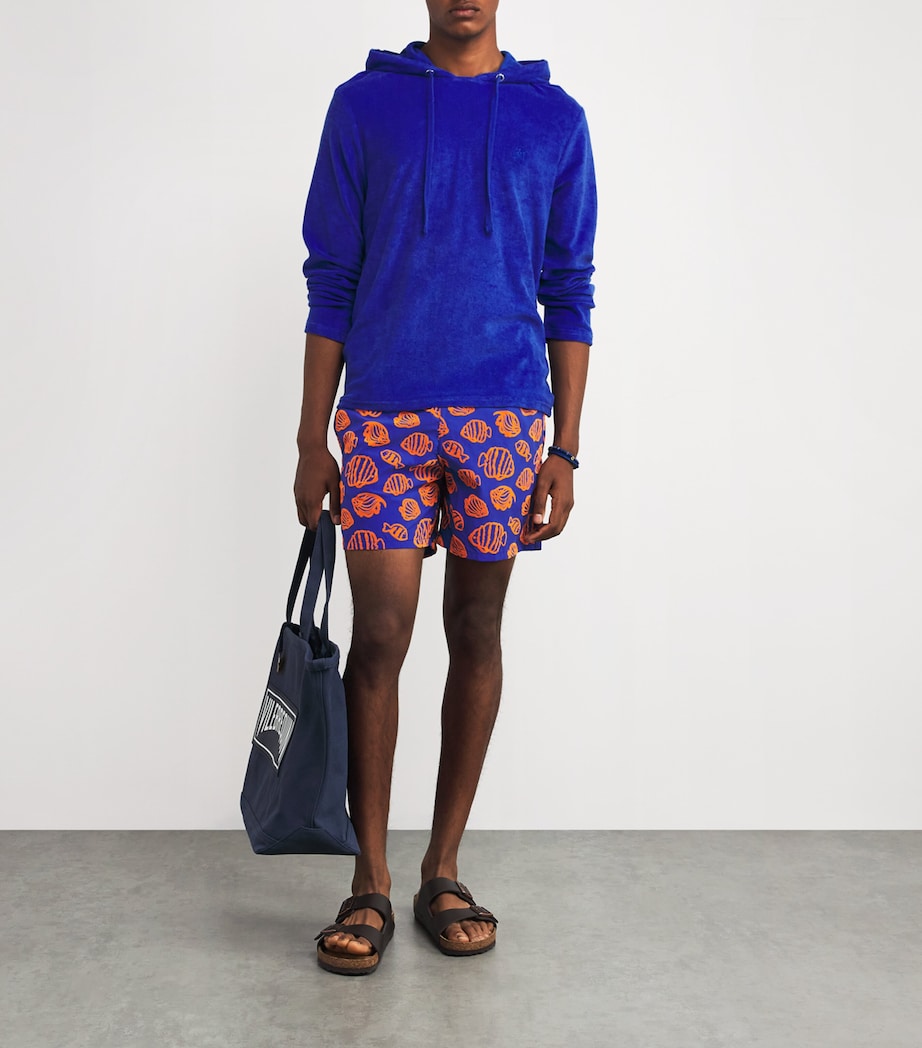 Fish Print Moorea Swim Shorts