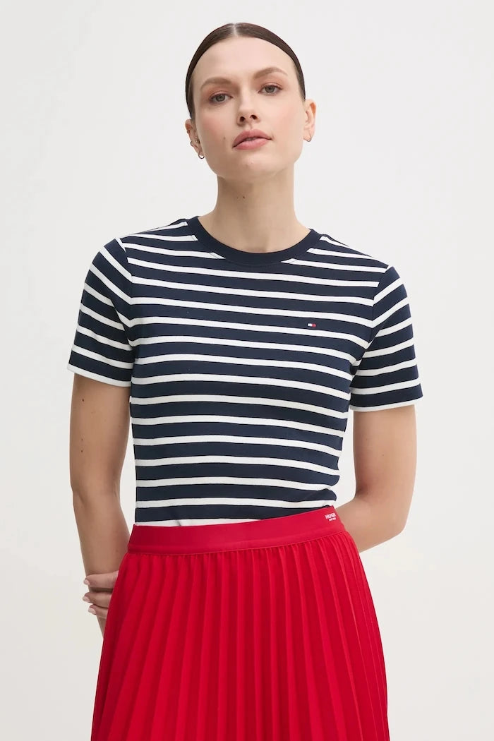 Tommy Hilfiger pamuklu kadın tişört