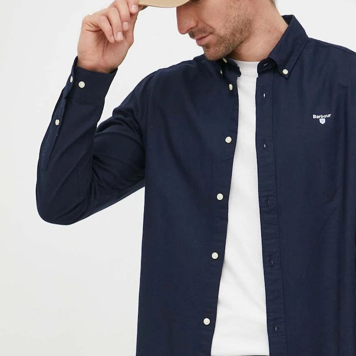 Barbour риза мъжка от памук OXTOWN