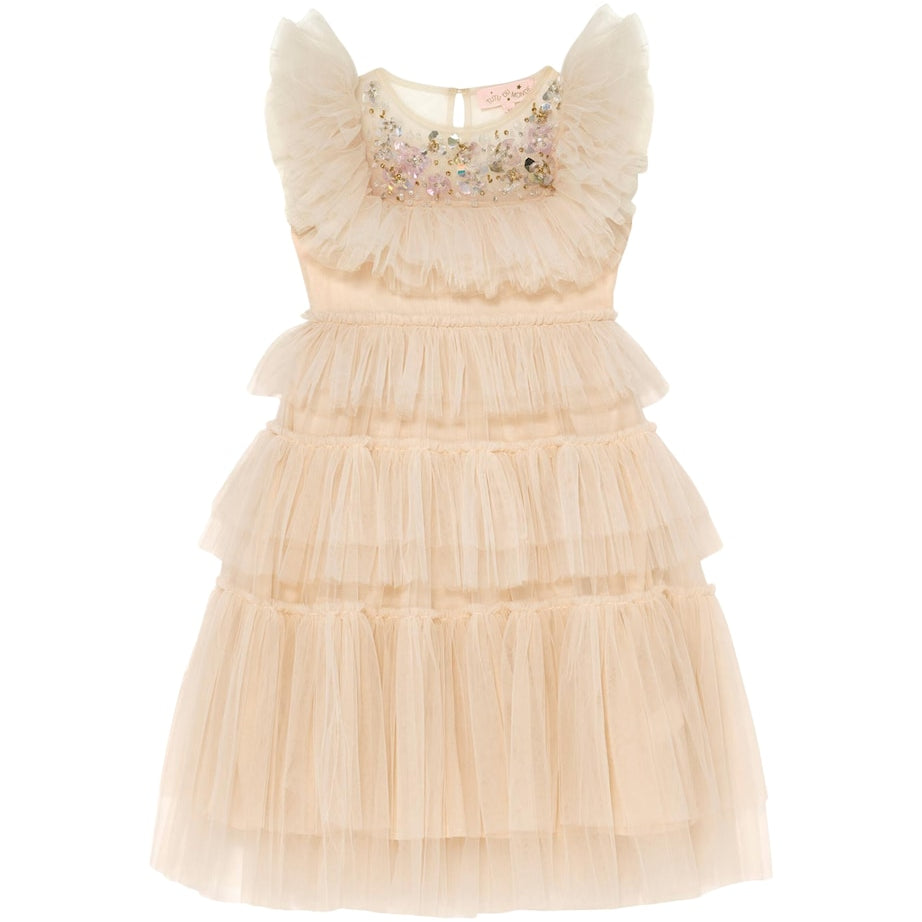 Tutu Du Monde Ivory Tulle Embellished Rana Dress (2-11 Years)