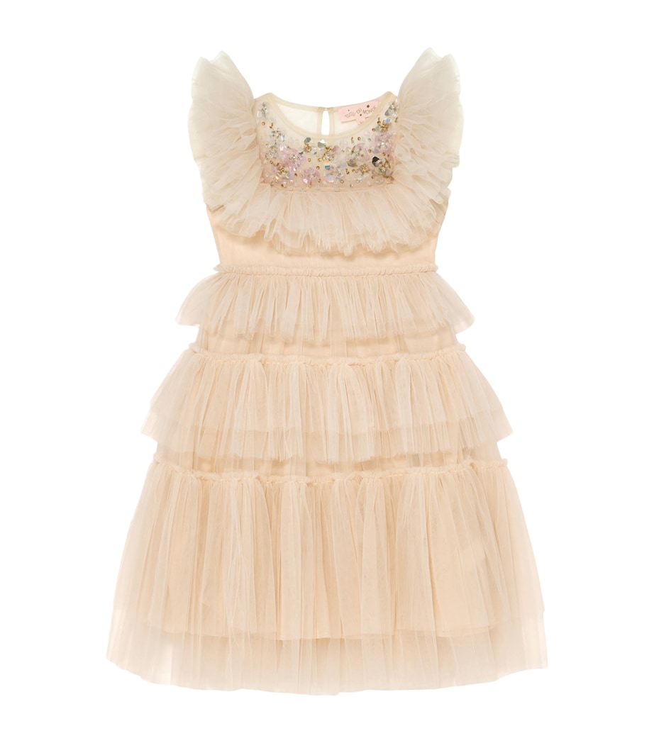 Tutu Du Monde Ivory Tulle Embellished Rana Dress (2-11 Years)