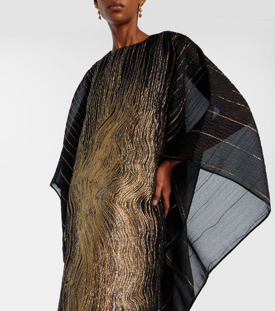 Taller Marmo - Venice silk-blend fil coupé kaftan