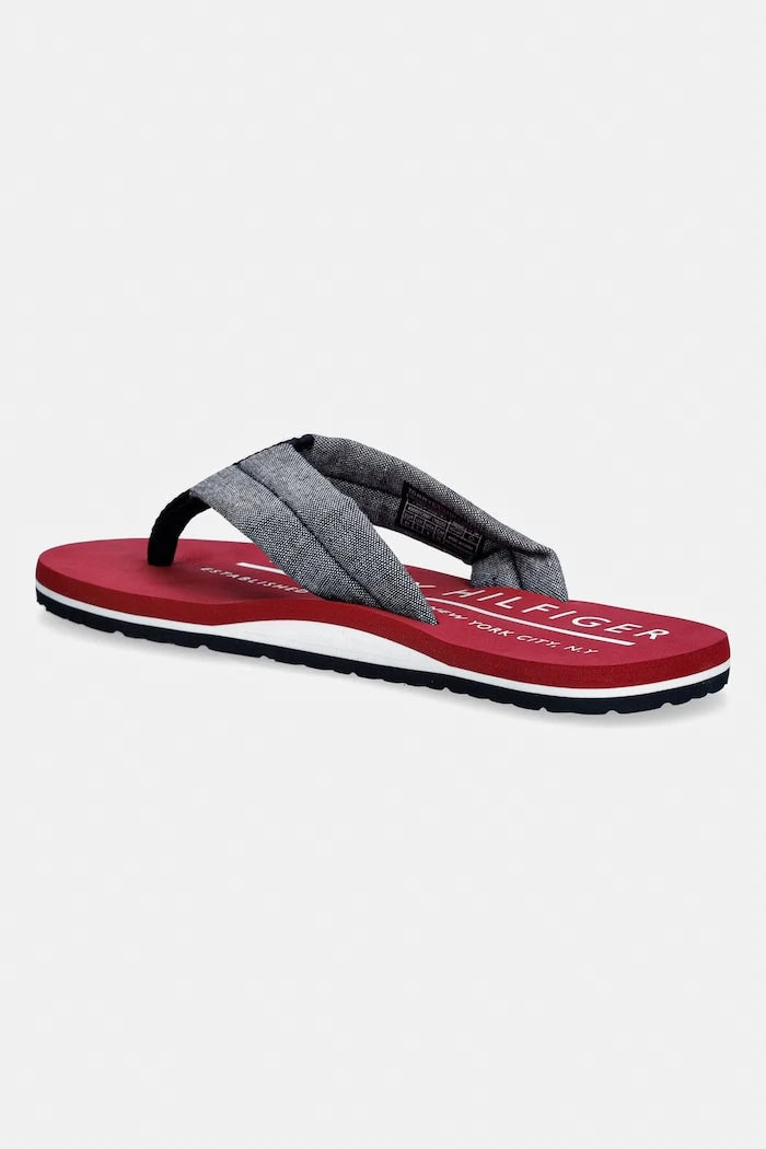 Tommy Hilfiger джапанки мъжки HILFIGER CHAMBRAY BEACH SANDAL