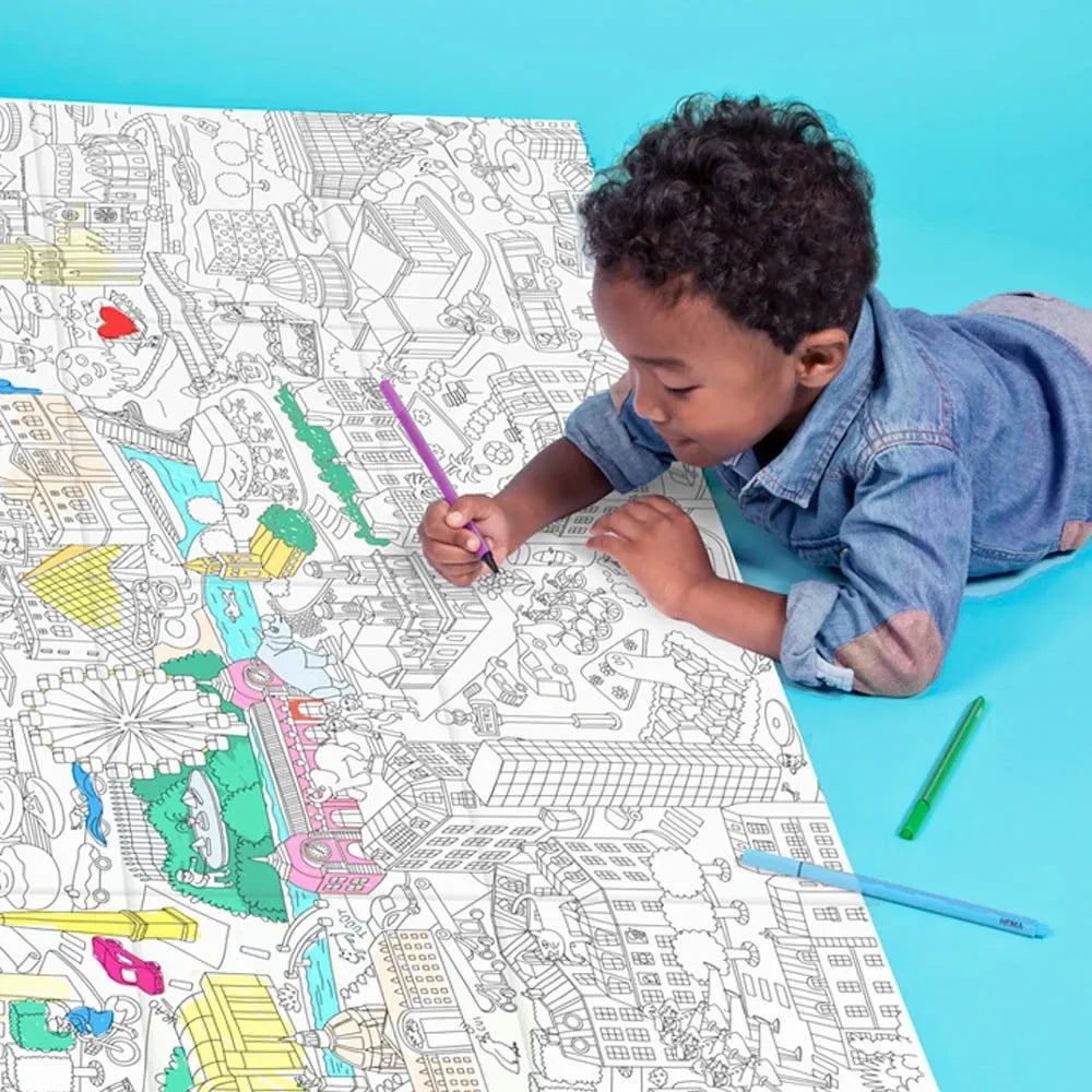 Omy - Giant Paris Colouring-in Poster