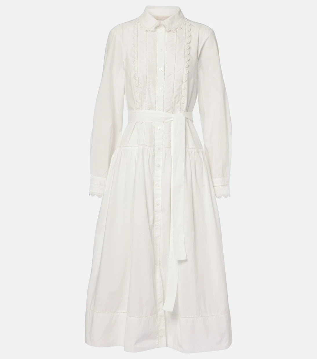 Ulla Johnson - Belted cotton shirt midi dress