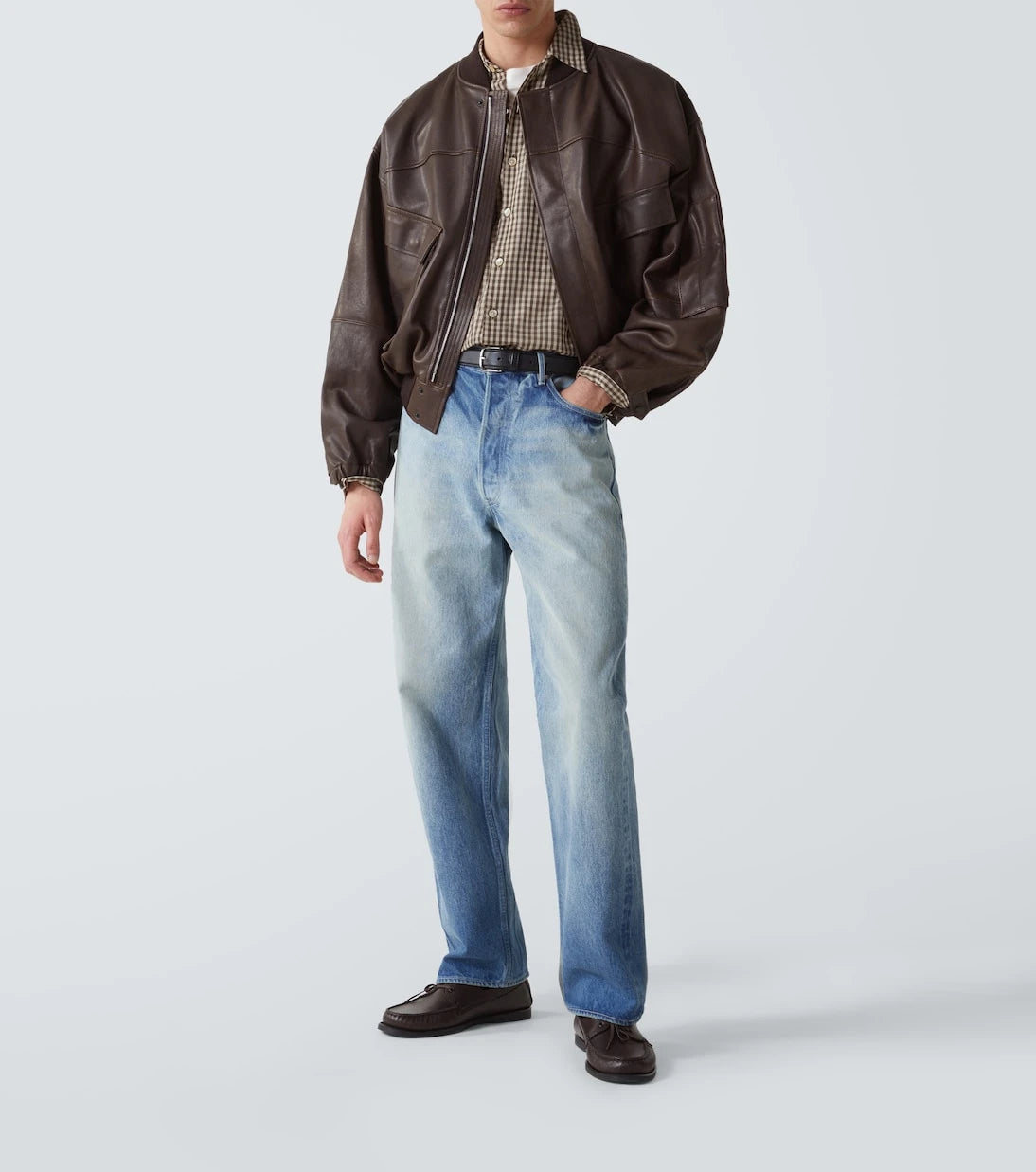 Auralee - Airy gingham cotton shirt