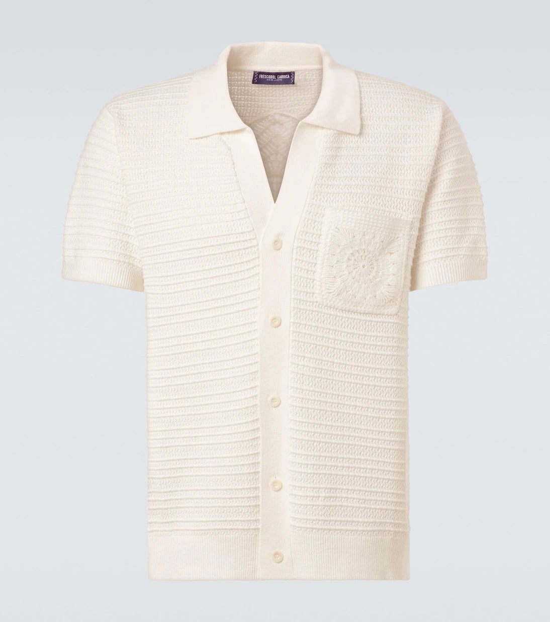 Frescobol Carioca - César crochet cotton shirt