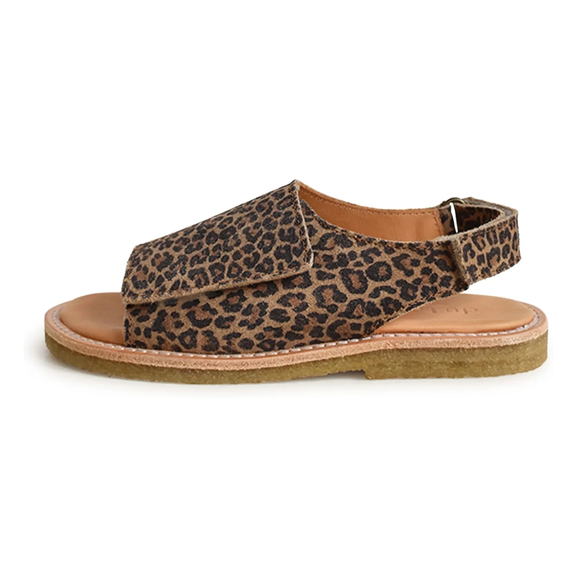 du Loua - Du Veda Leopard Suede Sandals | Brown