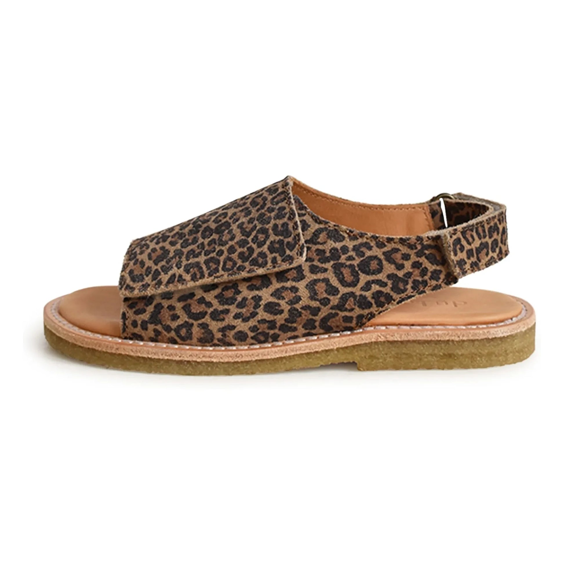 du Loua - Du Veda Leopard Suede Sandals | Brown