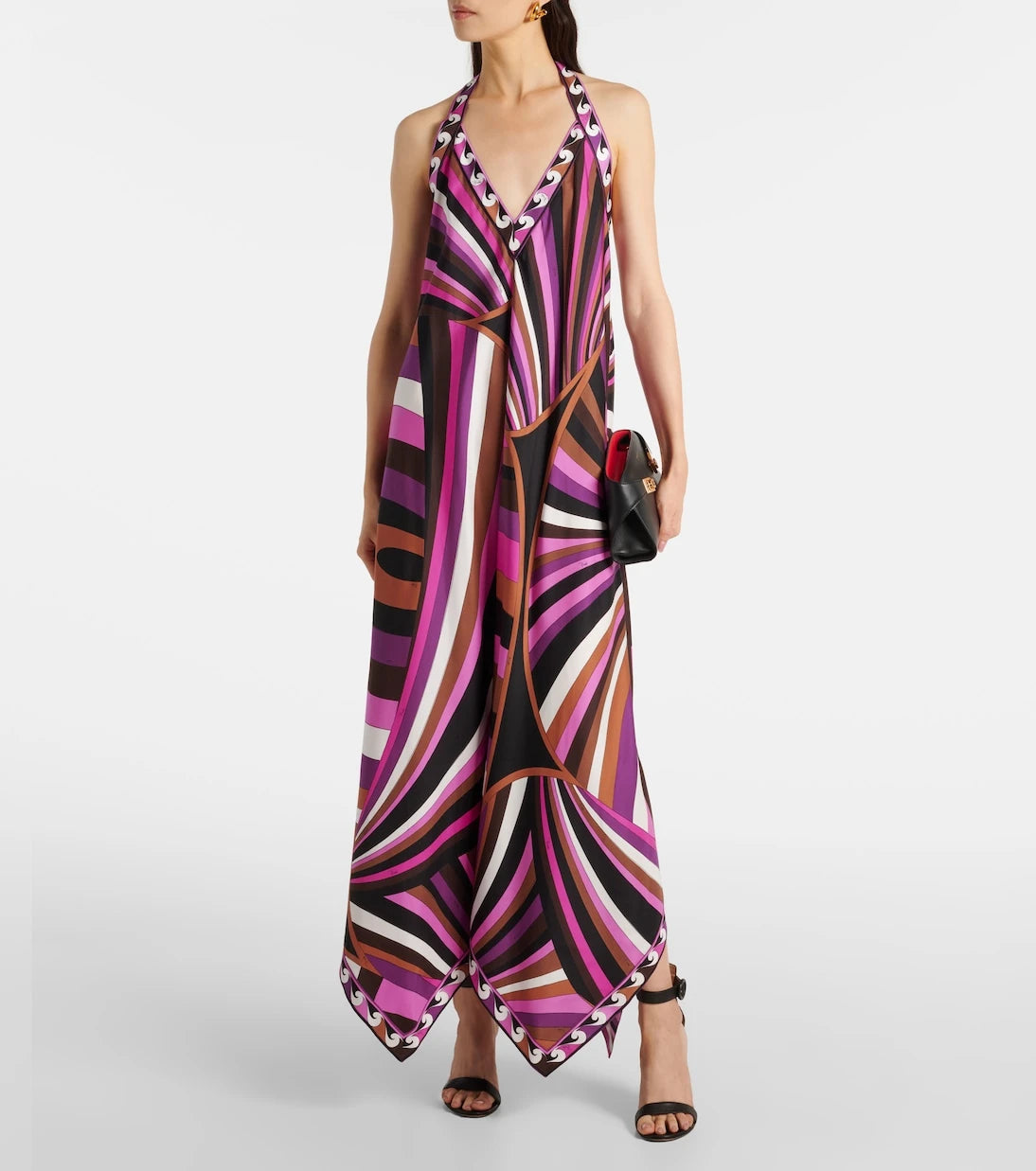 Pucci - Iride silk twill maxi dress