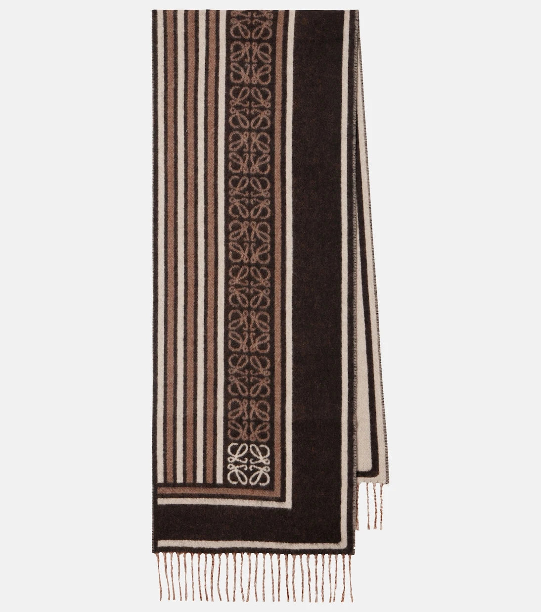 Loewe - Anagram wool and cashmere jacquard scarf