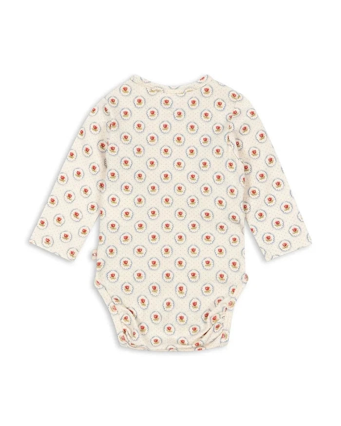 Konges Sløjd BASIC LS NEWBORN BODY GOTS Bebek Bodi