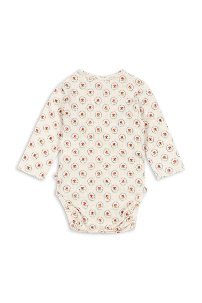 Бебешко боди Konges Sløjd BASIC LS NEWBORN BODY GOTS