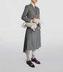 Thom Browne Grey Pleated Midi Skirt