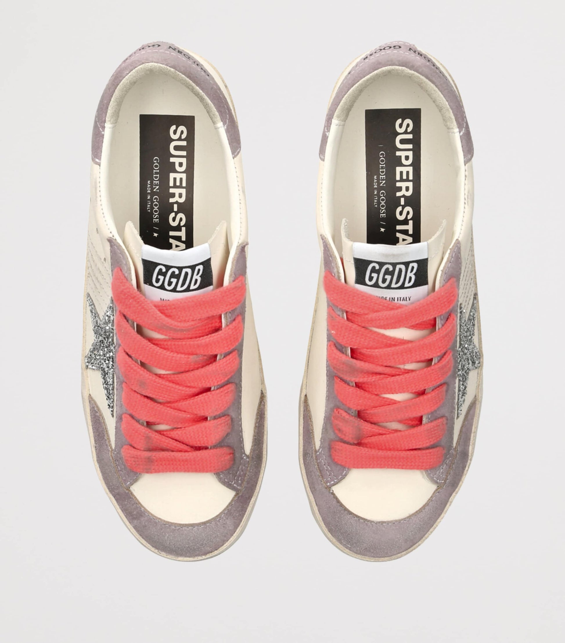 White Leather Super-Star Sneakers