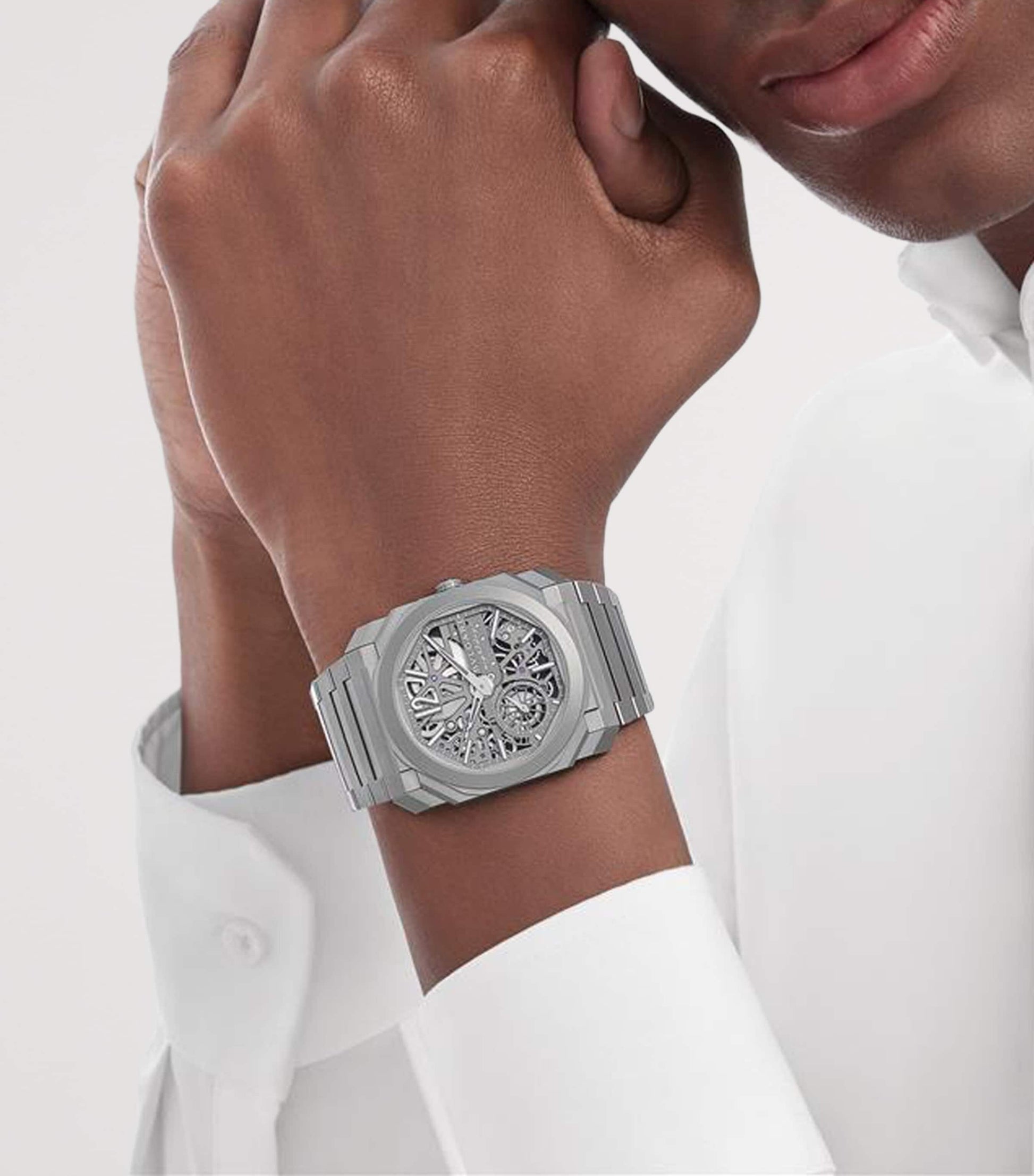 Titanium Octo Finissimo Skeleton 8 Days Watch 40mm