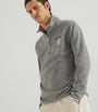 Brunello Cucinelli Grey Cashmere-Blend Quarter-Zip Sweatshirt