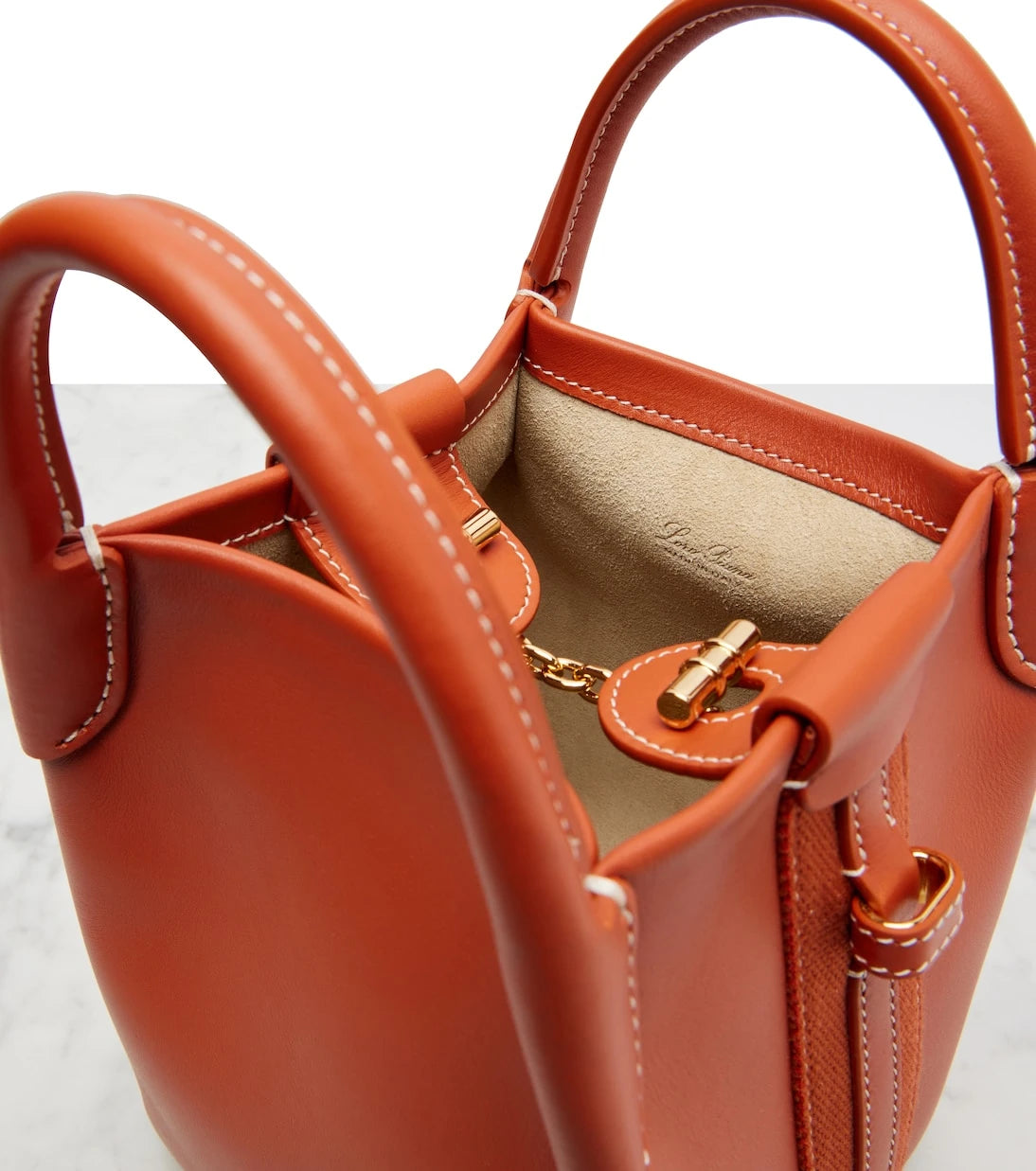 Loro Piana - Bale Mini leather tote bag