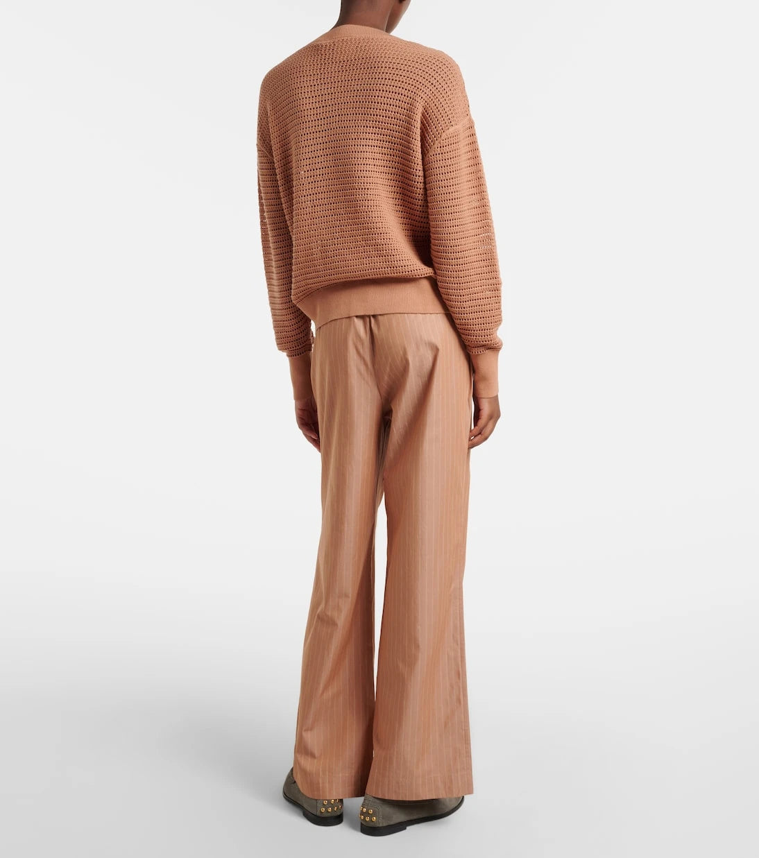Varley - Rowan pinstripe cotton straight pants