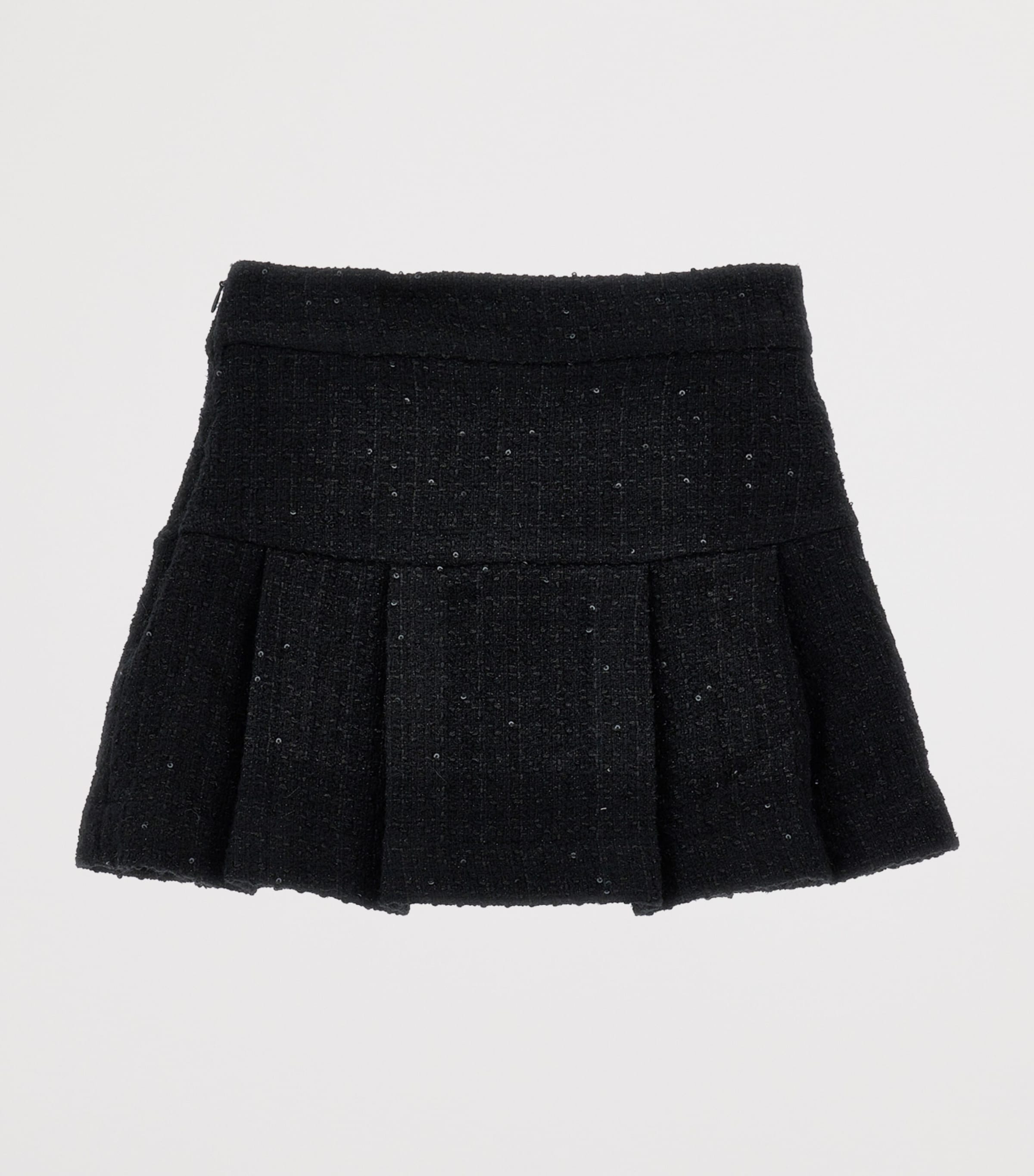 Monnalisa Bouclé Sequin Mini Skirt (2-12 Years)