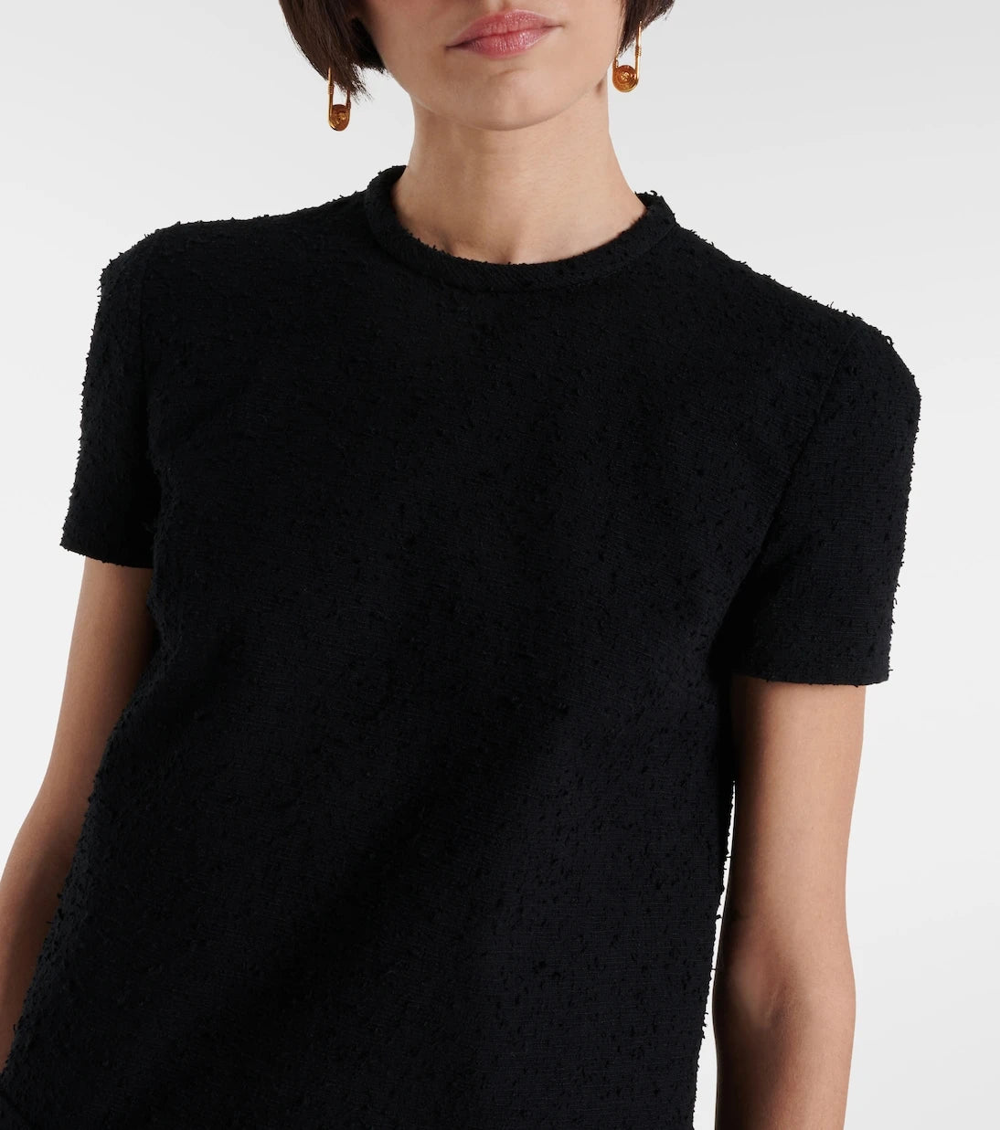 Versace - Cotton-blend tweed shift dress