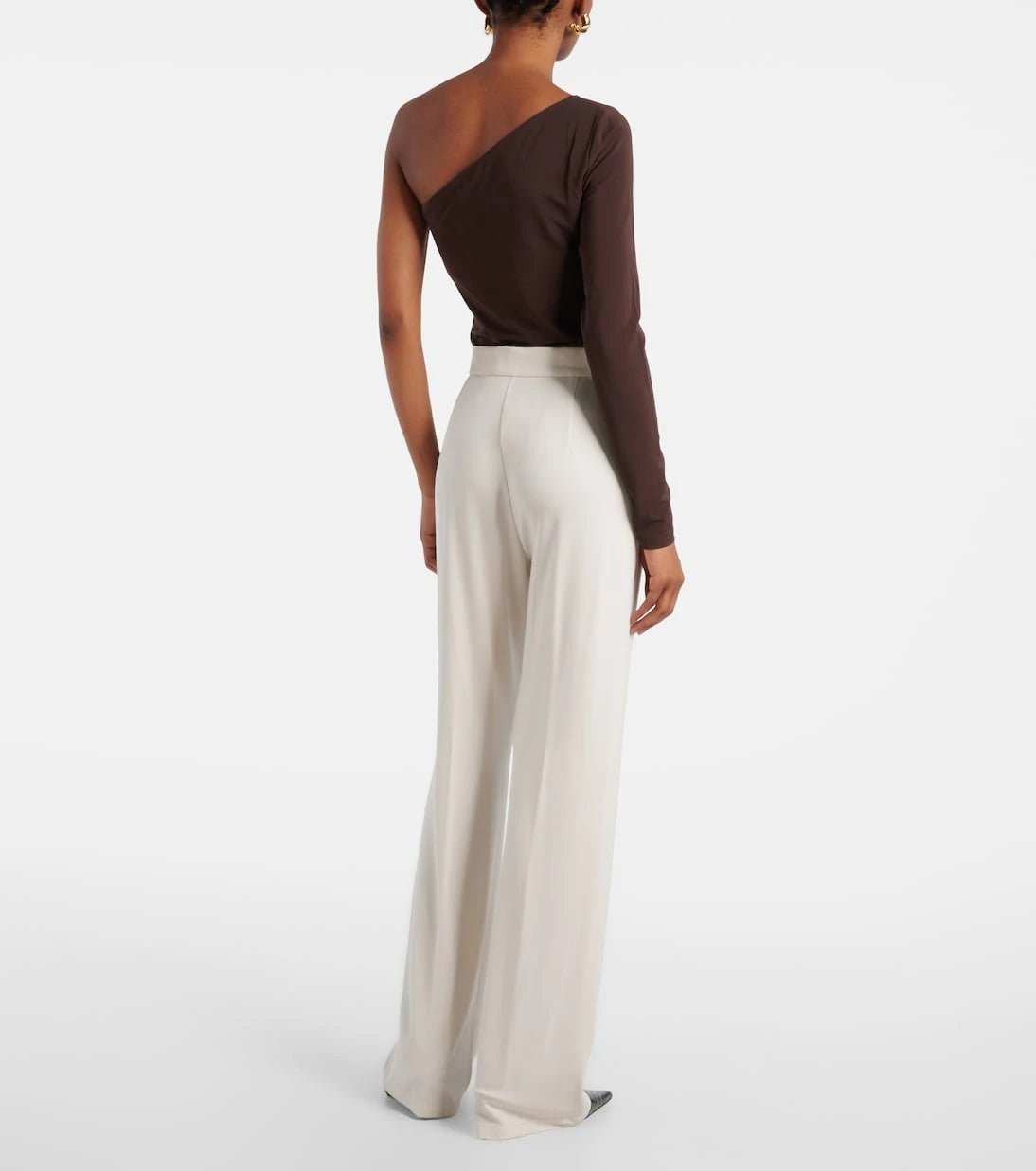 Max Mara - بنطلون جيرسيه ديندا بخصر عالٍ وقصة مستقيمة