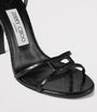 Jimmy Choo Black 1998 Leo 100 Leather Heeled Sandals