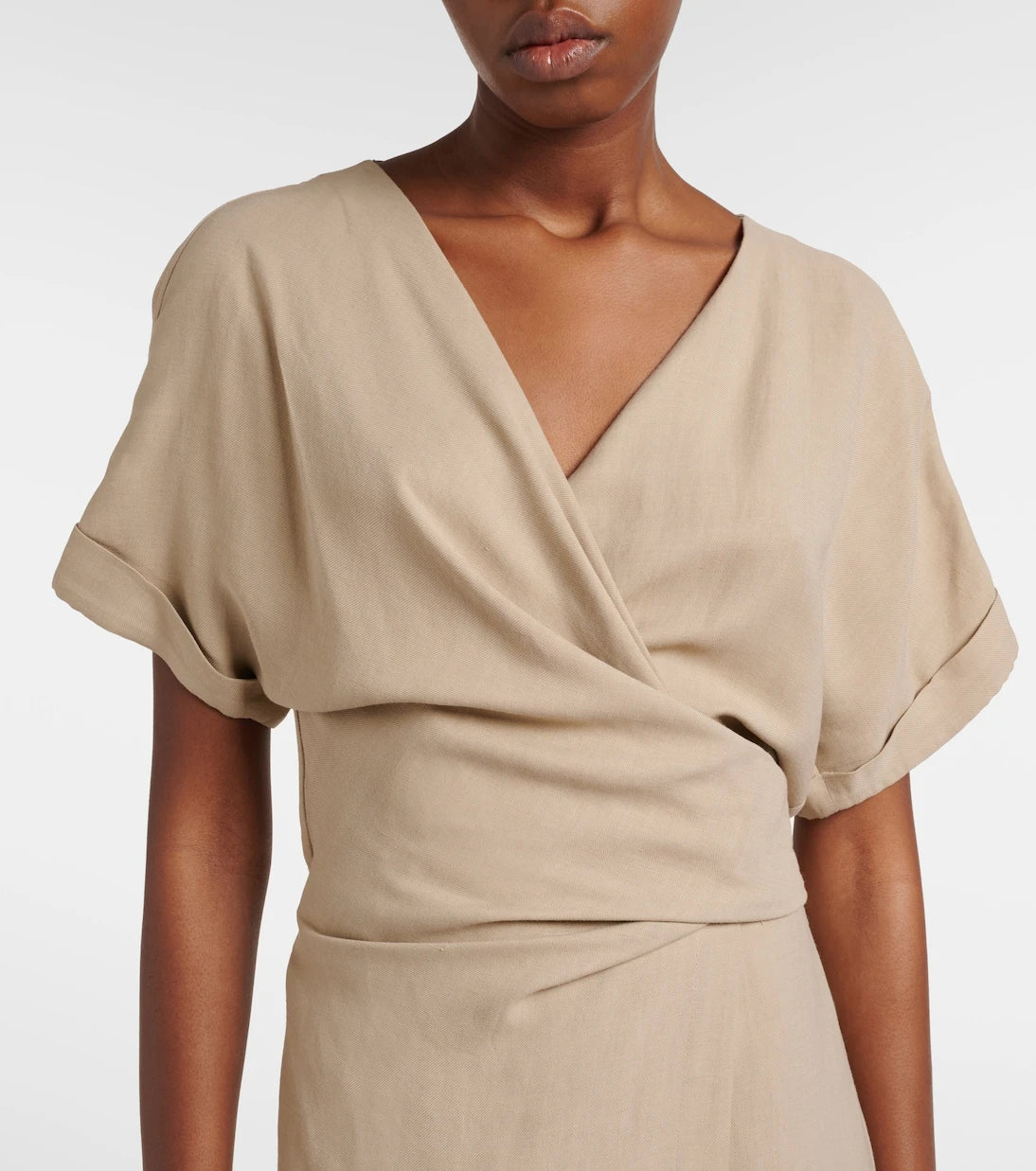 Brunello Cucinelli - Drape görünümlü anvelop elbise