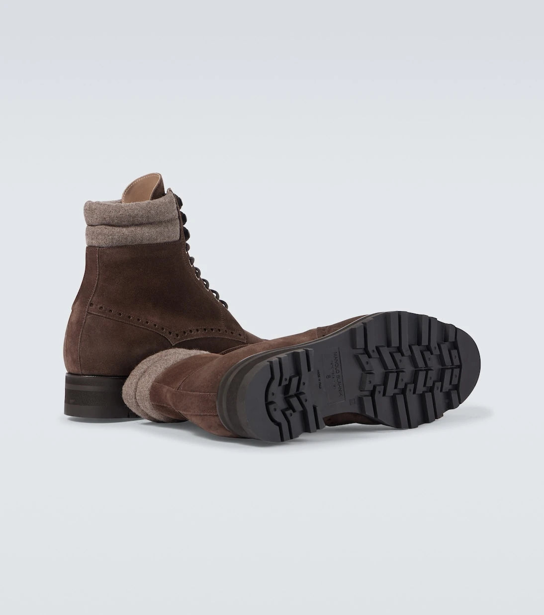 Manolo Blahnik - Sapele suede lace-up boots