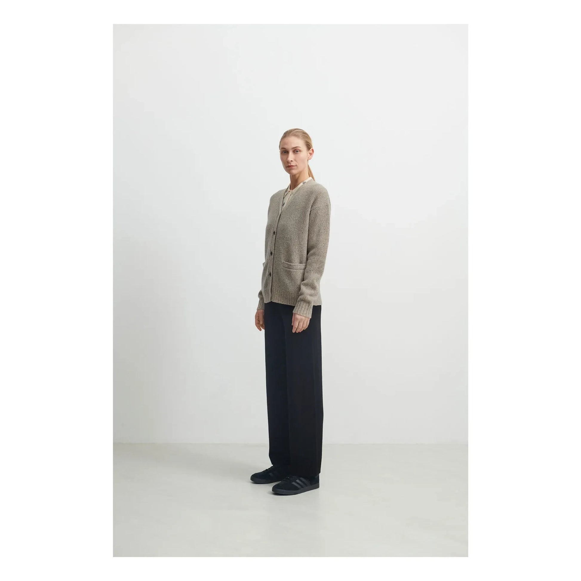 FUB - Lambswool Cardigan - Women's Collection | Heather beige