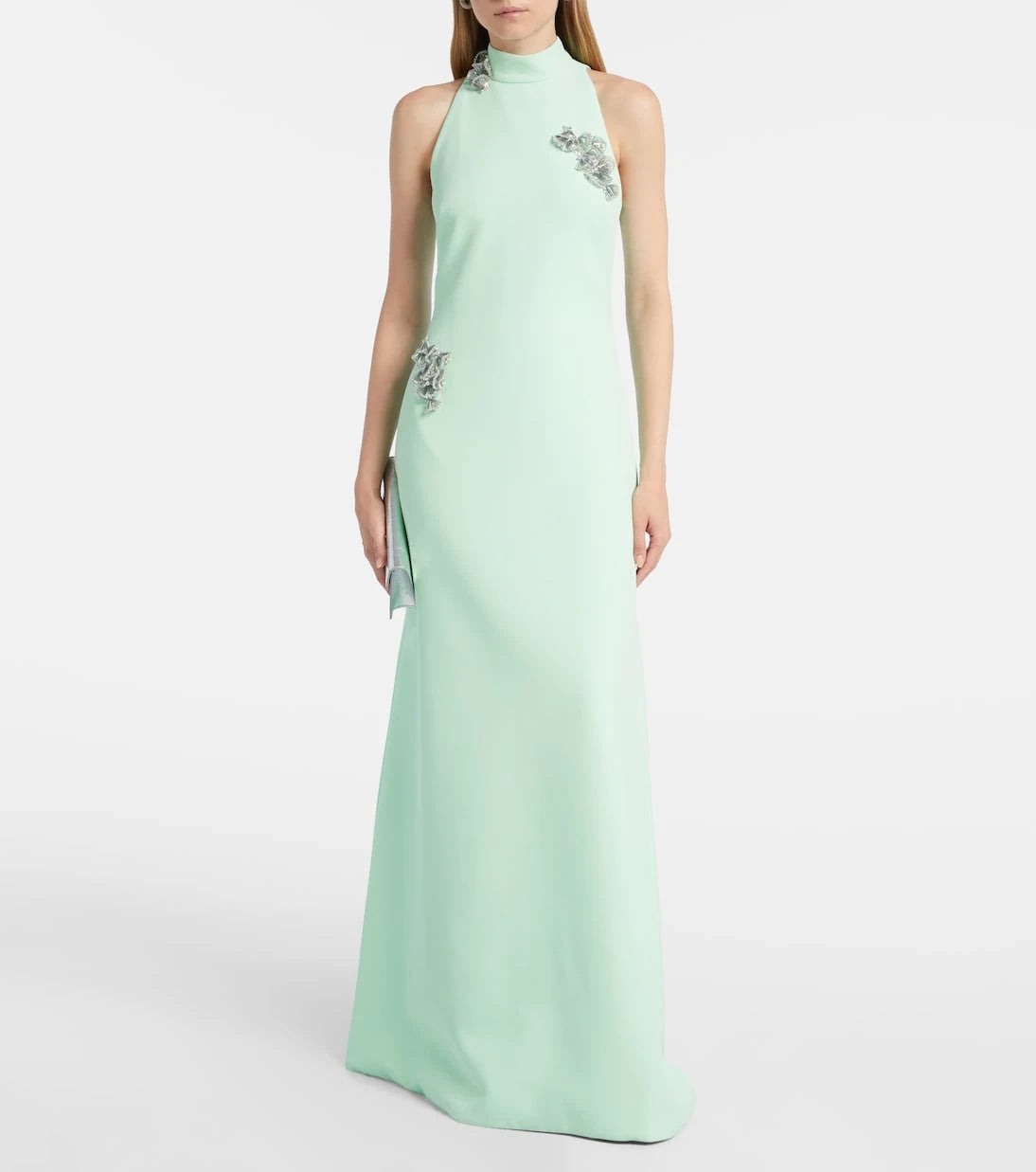 Safiyaa - Priscilla embellished crêpe gown