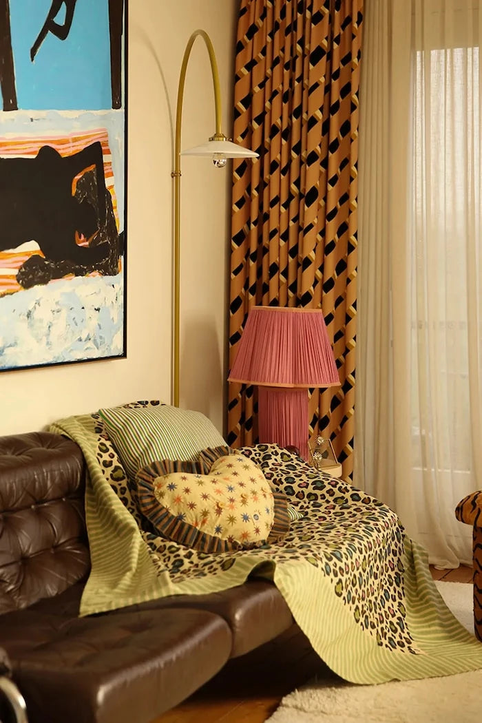 Doing Goods Disco Leopard Double 240 x 280 cm Pamuklu Örtü