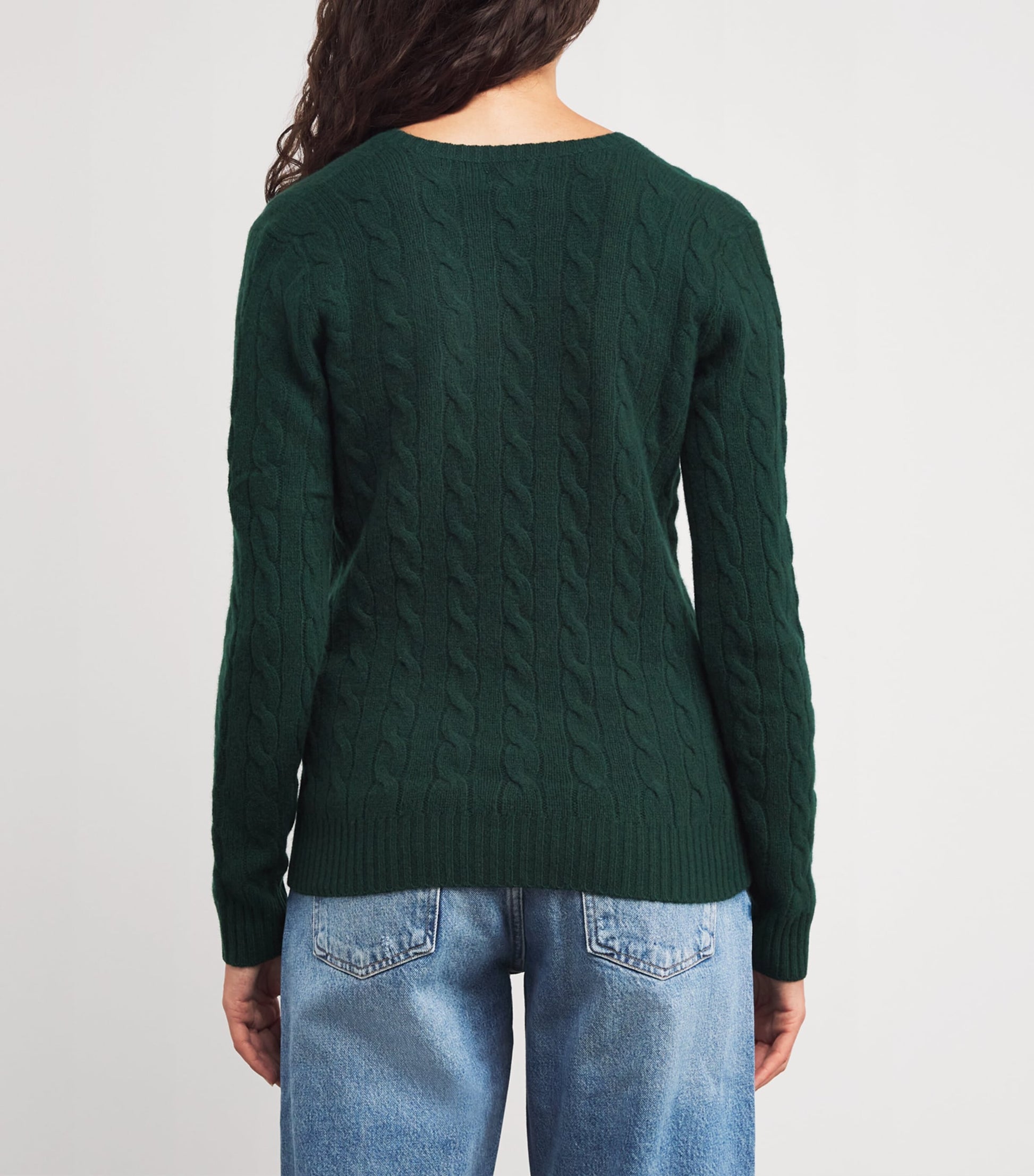 Polo Ralph Lauren Green Wool-Cashmere Kimberly Sweater