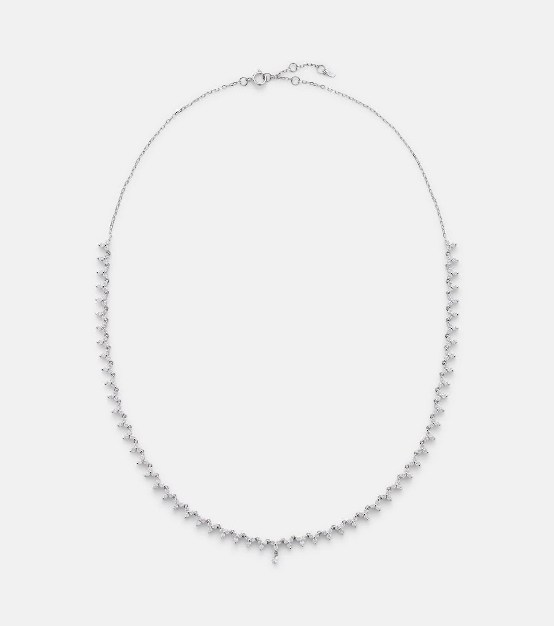 Persée - 18kt white gold tennis necklace with diamonds