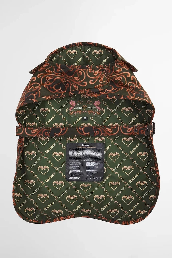 Кучешко палто Barbour x Farm Rio