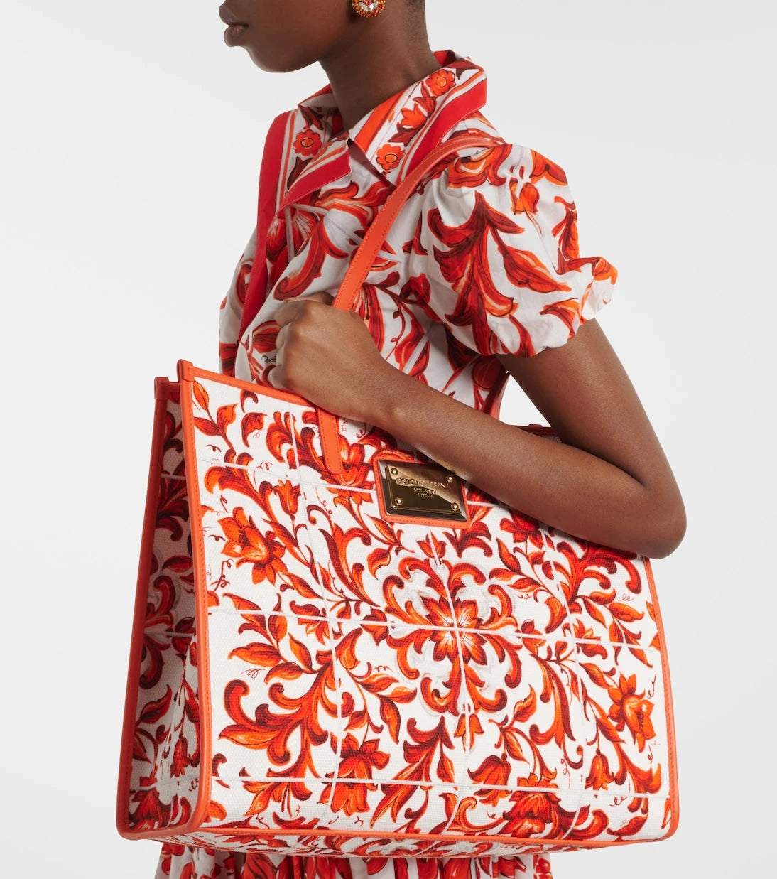 Dolce&Gabbana - Shopping Large printed canvas shopper
