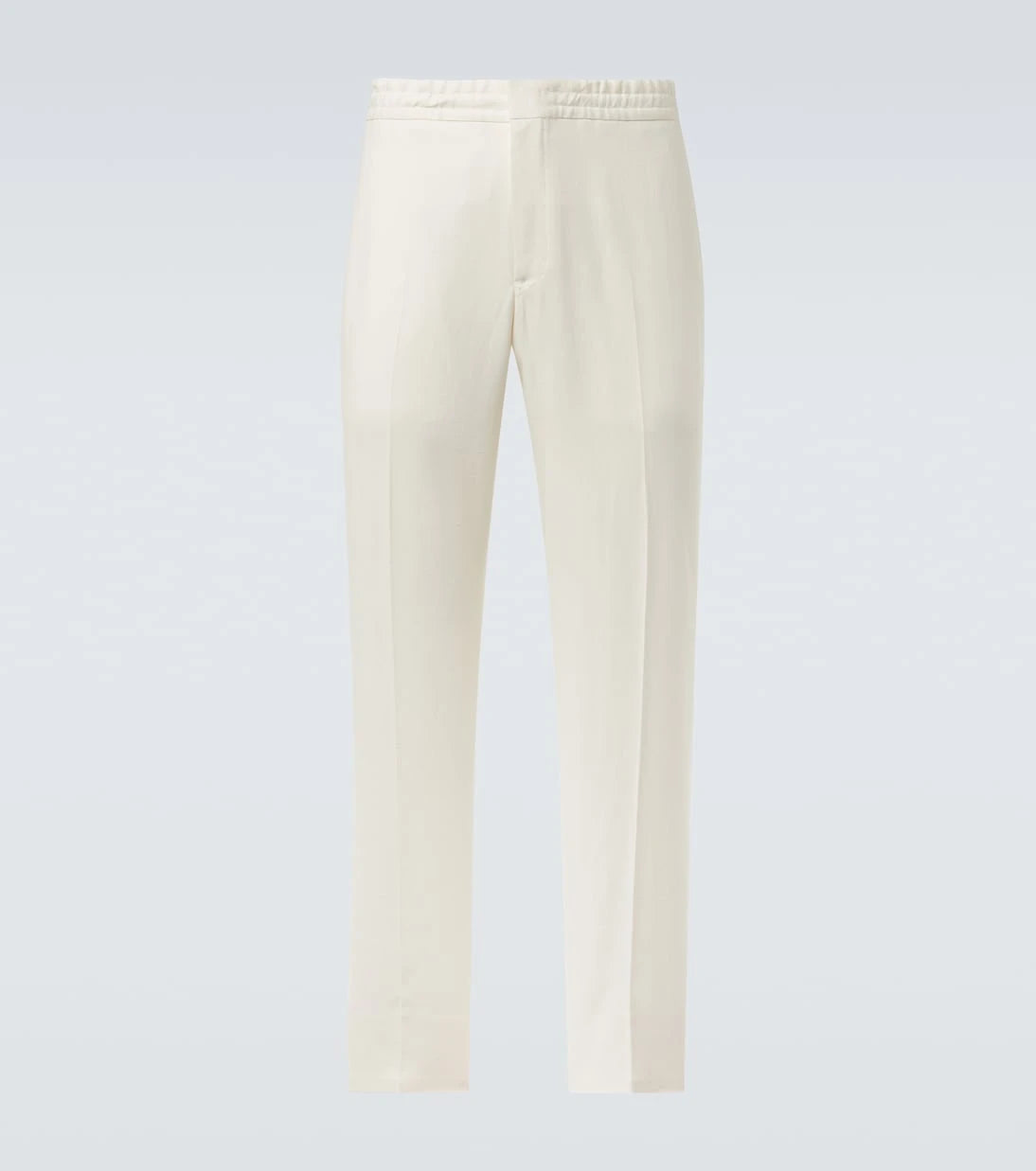 Zegna - Linen straight pants