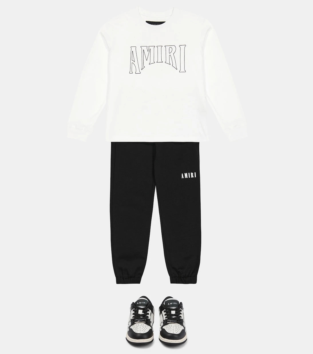 Amiri Kids - سويت شيرت من القطن بشعار الماركة