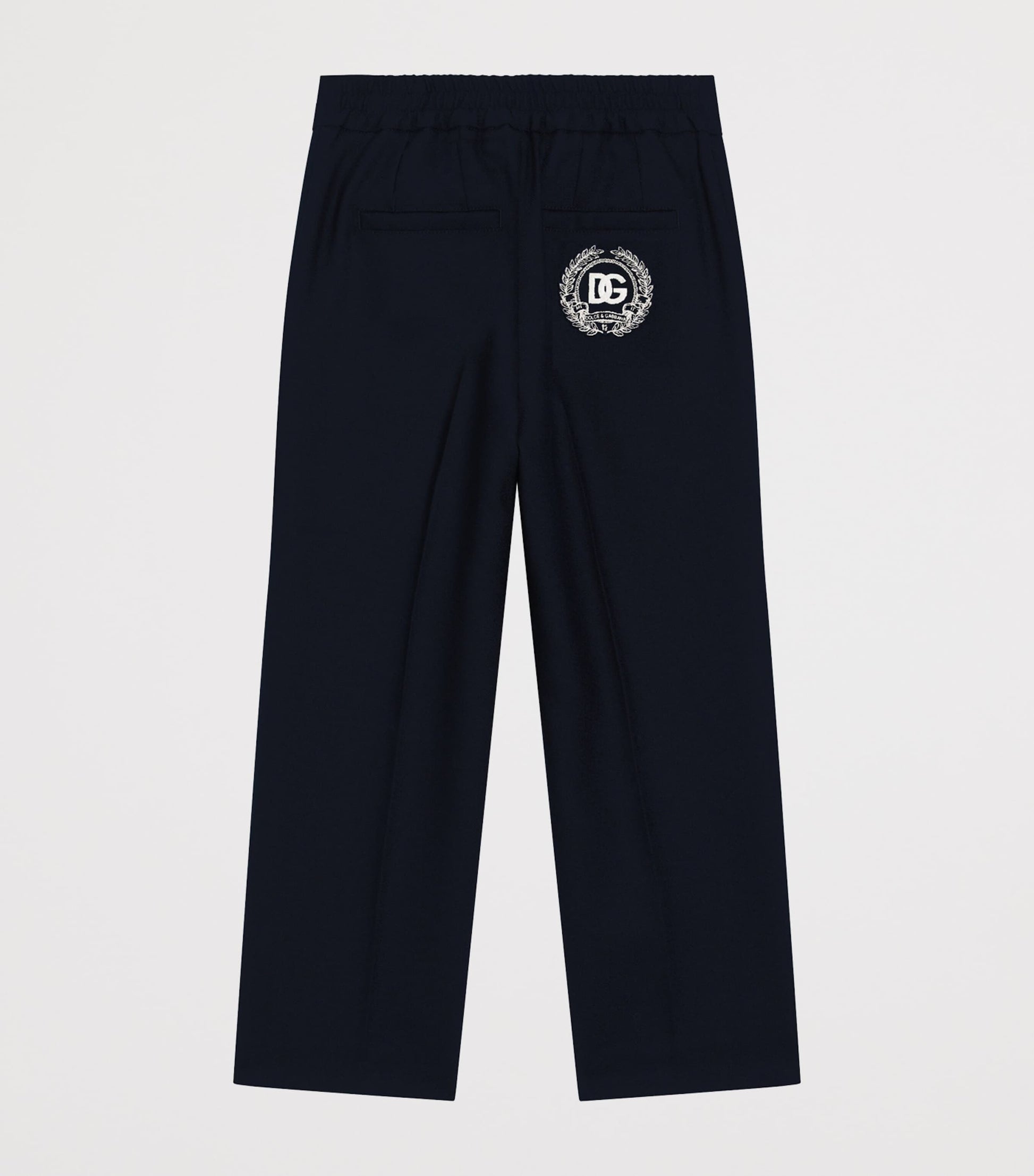 Dolce & Gabbana Kids Virgin Wool Canvas Trousers (8-12 Years)