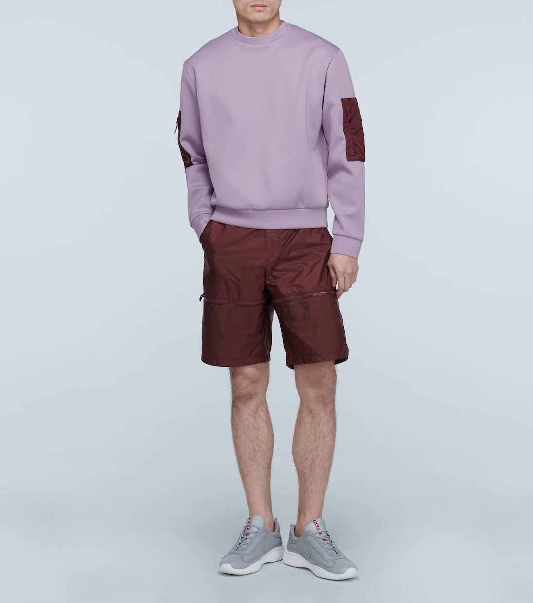 Prada - wide-leg technical shorts