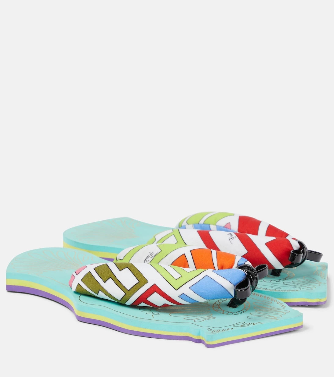 Pucci - Fish-shaped flat thong sandals