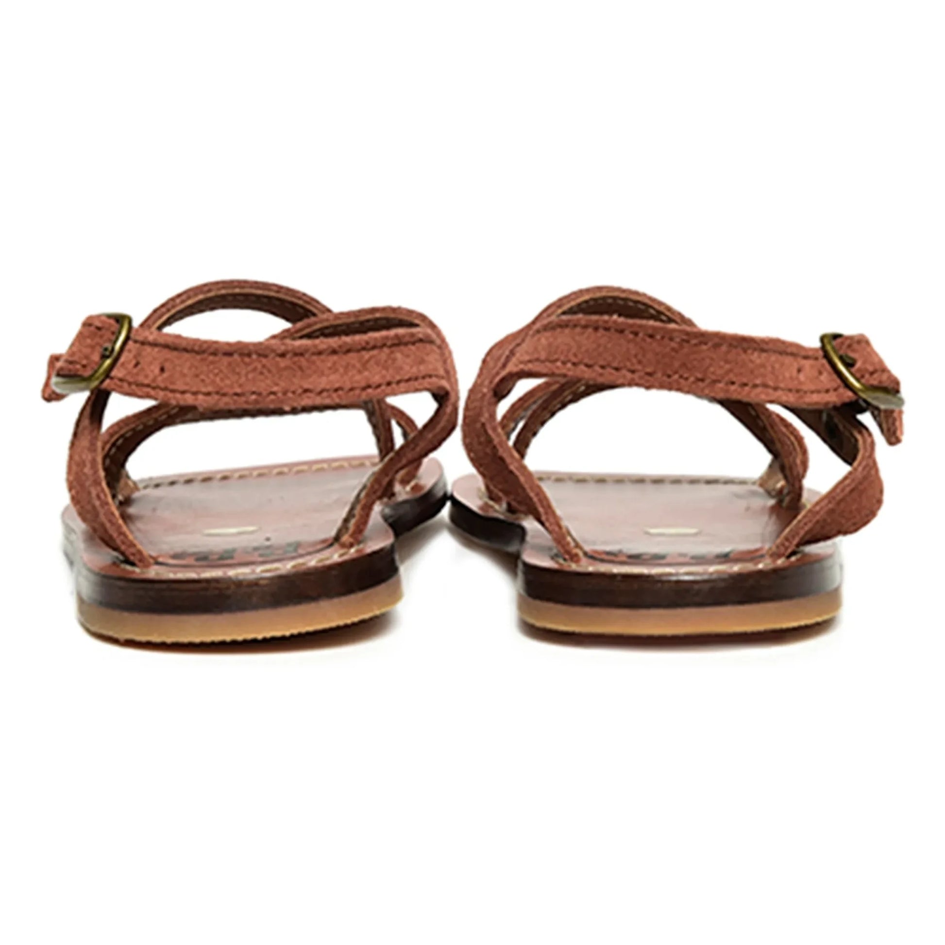Pèpè - Strappy Cross Sandals | Brown