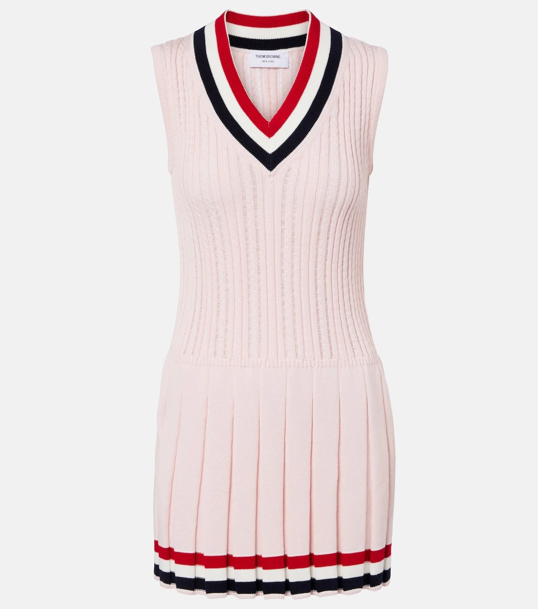 Thom Browne - Pleated cotton minidress