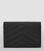 Saint Laurent Black Leather Quilted Wallet