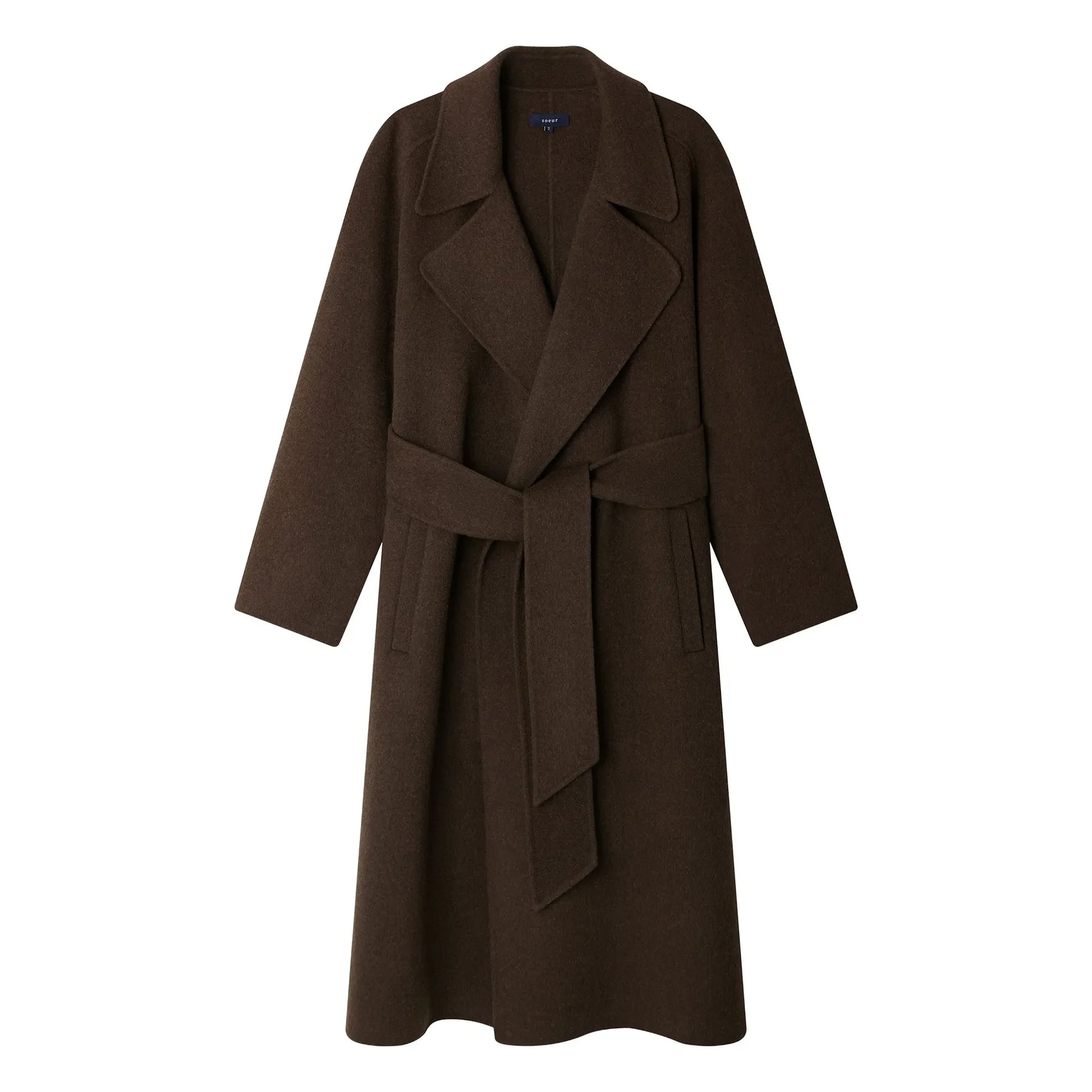 Soeur - Harvard Coat Wool | Khaki brown