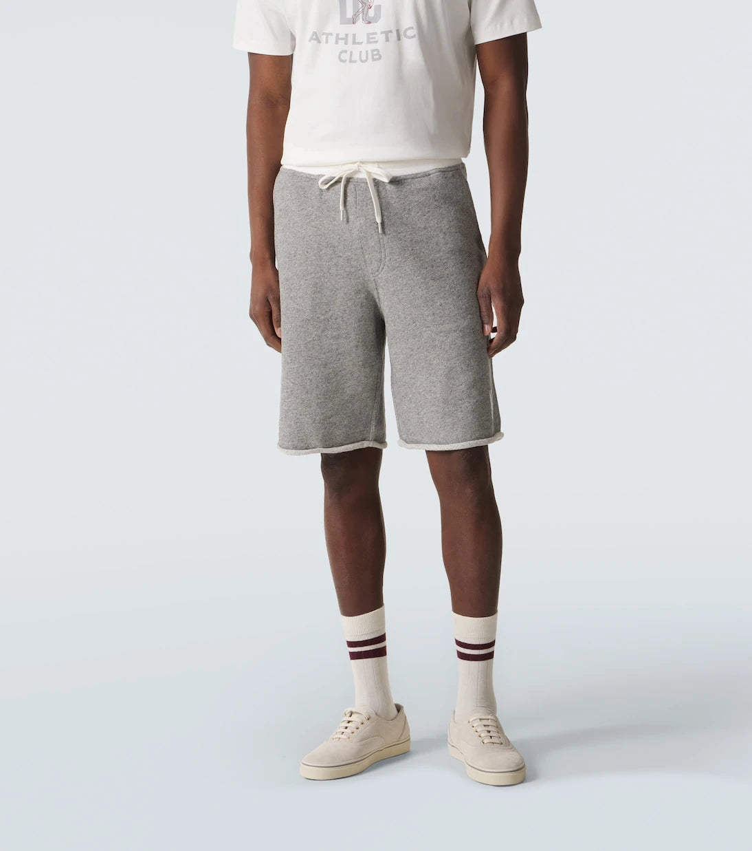 Brunello Cucinelli - Cotton and linen jersey shorts