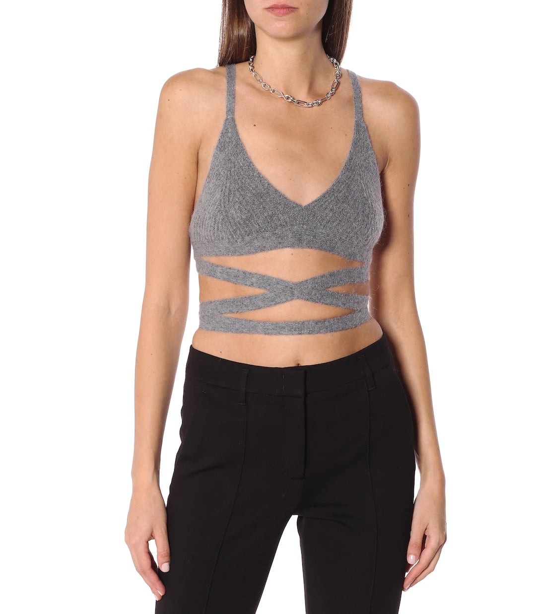 Dorothee Schumacher - Alpaca and wool-blend cropped top