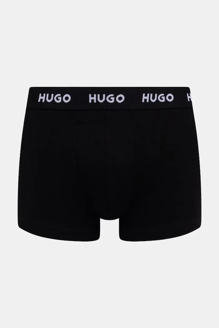 HUGO erkek pamuk elastan boxer şort TRIPLET DESIGN 3'lü set