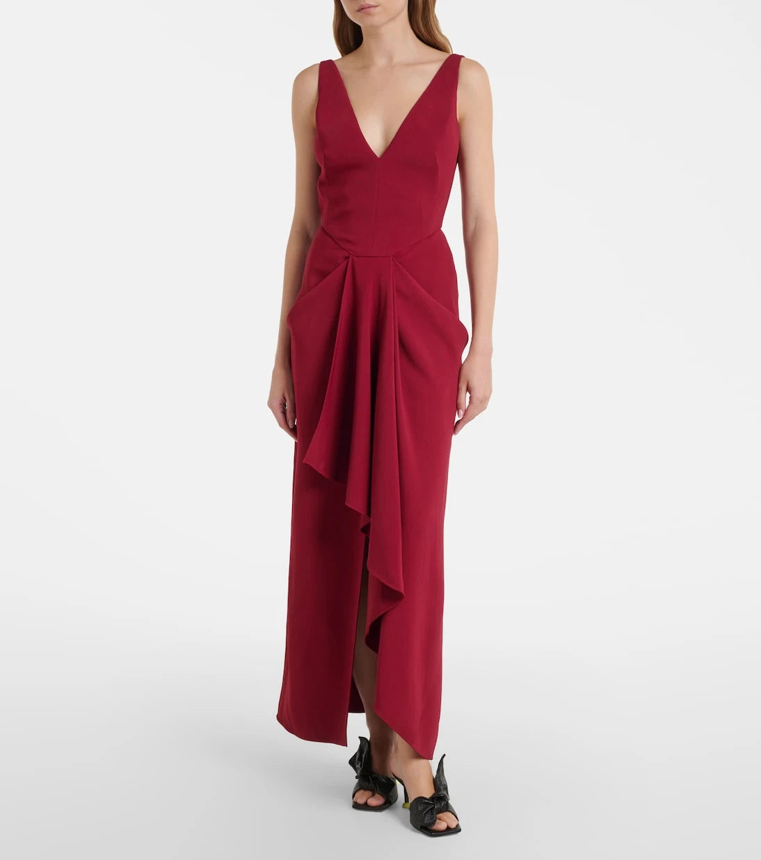 Givenchy - Asymmetrical draped midi dress